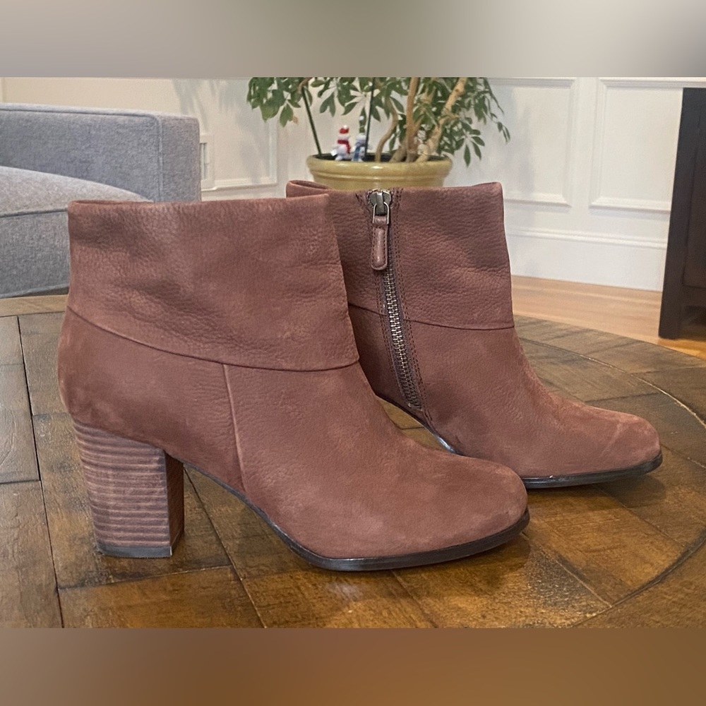 Cole Haan Brown Suede Ankle Boots, Size 6B